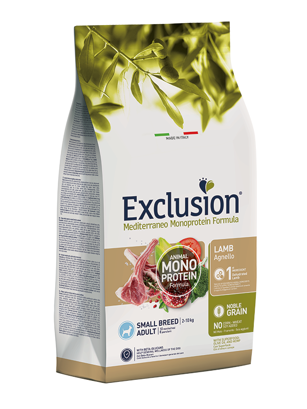 Alimento secco Exclusion Noble Grain Agnello 7 kg per cani adulti di piccola taglia Alimento secco Exclusion Noble Grain Agnello 7 kg per cani adulti di piccola taglia